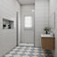 Simple Bathroom 700x1850mm Pivot Shower Enclosure Door Walk In Glass Screen