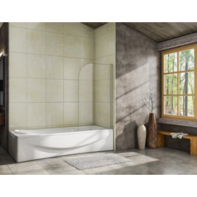 Shower screen with 2025 towel rail b&q