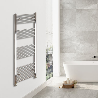 SIMPLE Bathroom Chrome High Heat Output 1800x500mm Straight Radiator ...