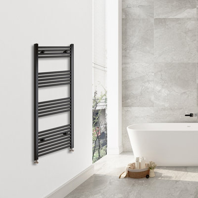 Simple Bathroom Straight Heated Towel Warmer Ladder Rail Radiator ...