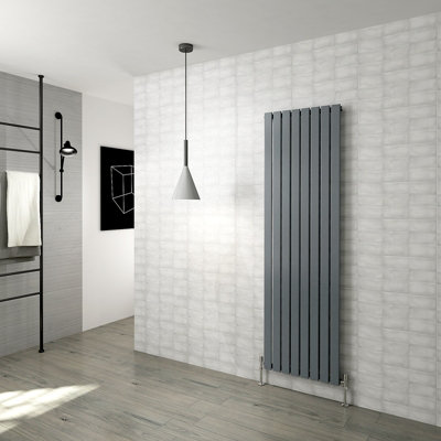 SIMPLE BATHROOMS 1800x544mm Flat Panel Radiator Vertical Single ...