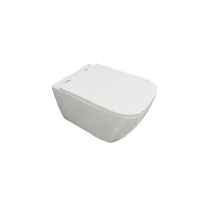 Simple Bathrooms Rimless Square Wall Hung Toilet & 0.82M Concealed Cistern