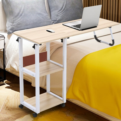 Simple Bedroom Bedside Movable Height Adjustable Maple Cherry Wood ...