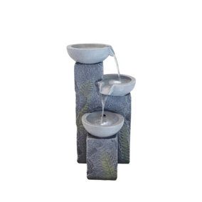 Simple Breeze Birdbath Mains Power Water Feature With Protective Cover