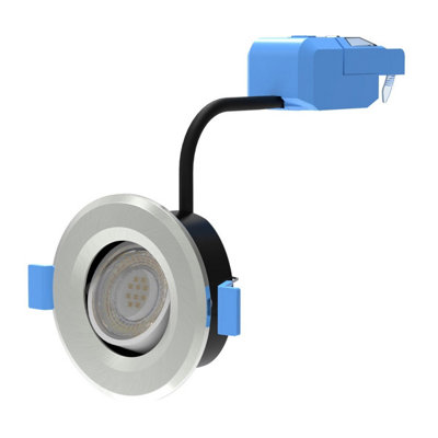 Simple Lighting Light grey tilt LED fire rated colour adjustable ...