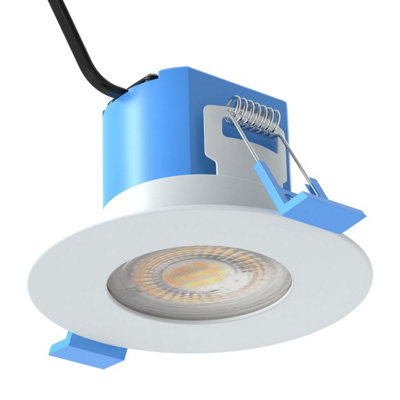Simple Lighting White Fixed LED fire rated colour adjustable downlight ...