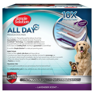 Simple Solution 6-Layer All Day Premium Dog Pads - Lavender Scent pack ...