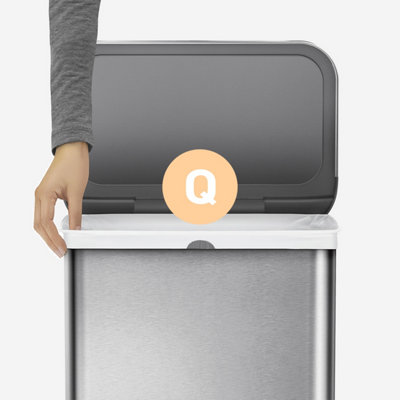 Plasticplace Müllbeutel Passend Für Simplehuman Code J – 50 Stück, 38-40 Liter, Mit Kordelzug