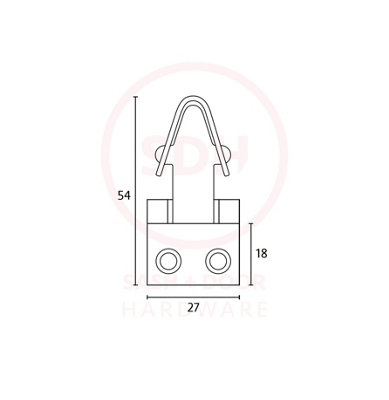 Simplex Brass Cord Clutch - Antique Nickel
