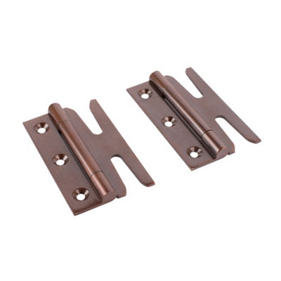 Simplex Solid Brass Standard Hinges (Sold in Pairs) - Bronze | DIY at B&Q