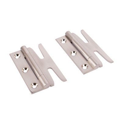 Simplex Solid Brass Standard Hinges (Sold in Pairs) - Satin Nickel ...