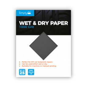 Simply 1000 Grit Wet and Dry 25 Pack