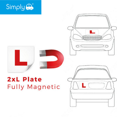 Simply 2 Pack Fully Magnetic L Plates