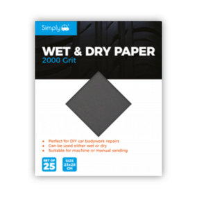 Simply 2000 Grit Wet and Dry 25 Pack