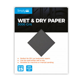 Simply 3000 Grit Wet and Dry 25 Pack