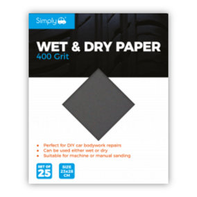 Simply 400 Grit Wet and Dry 25 Pack