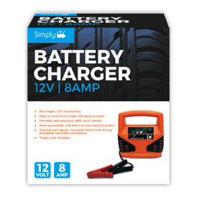 Simply 8 Amp Battery Charger for Lead Batteries