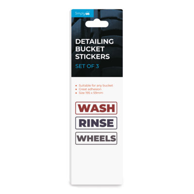 Simply Auto Car Detailing Bucket Labels, Waterproof Vinyl Stickers ...