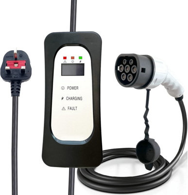 Simply Auto Electric Vehicle Fast-Charging with Lightweight, Durable and Flexable Cable - UK 3 Pin to Type 1-5M