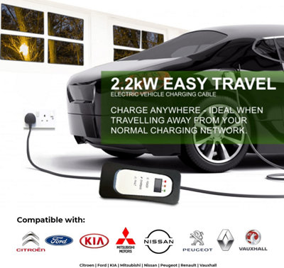 Simply Auto Electric Vehicle Fast-Charging with Lightweight, Durable and Flexable Cable - UK 3 Pin to Type 1-5M