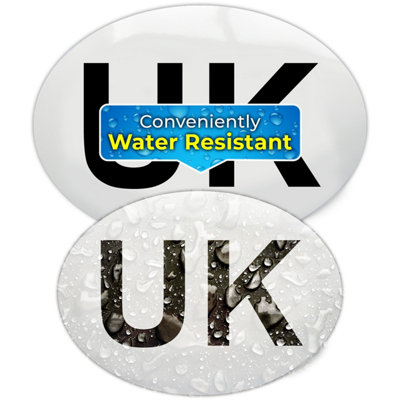 Simply Auto Oval UK Self Cling Sticker Sign Badge Plate Europe Travel ...