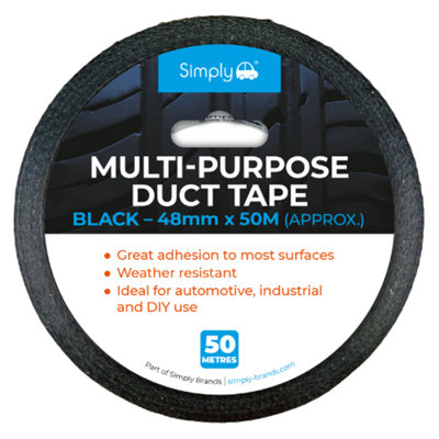 Simply Black Duct Tape 48mm x 50 Metre