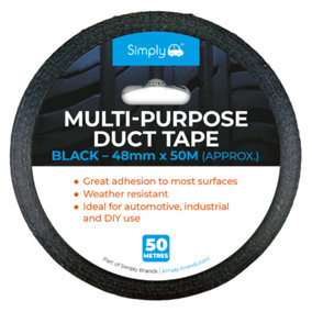 Simply Black Duct Tape 48mm x 50 Metre