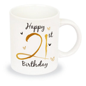 Simply Gifts Foiled Birthday Mug White (40th)