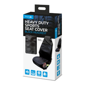 Simply Heavy Duty Seat Cover Black Top