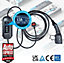 Simply Premium Adjustable Amperage Electric Vehicle Fast-Charging 3.1kW 8/10/13amp Cable UK 3Pin to Type 2-5M