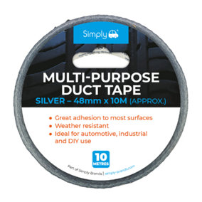 Simply Silver Duct Tape 48mm x 10 Metre