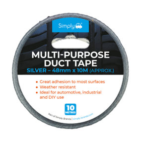 Simply Silver Duct Tape 48mm x 50 Metre