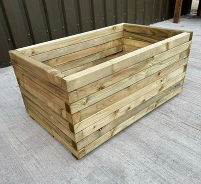 Simply Wood Signature Classic TROUGH Planter - Extra large Plus