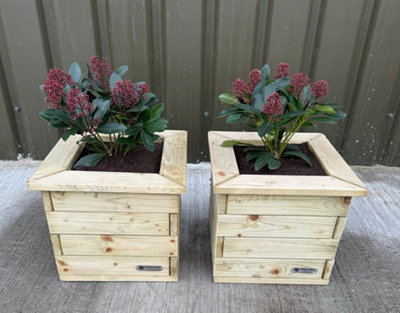 Simply Wood Signature SQUARE Planter Range - Large X 2