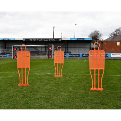 Single 6ft 5 Inch ORANGE Football Mannequin Set Piece Dummy Defender