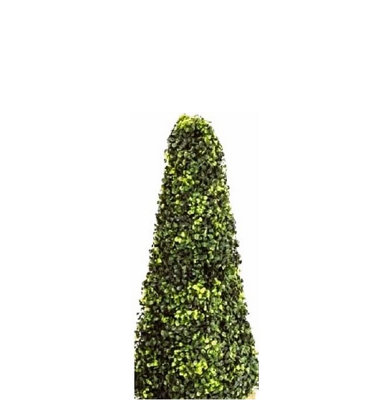 Single Artificial 3ft Pyramid Cone Tree Indoor Outdoor Wall Door Decoration Potted Boxwood Plant Topiary Ornamental Trees 90cm