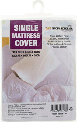 Single Bed Mattress Protector Cover Sheet Comfy Cosy Washable Bedding Anti Bug