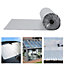 Single Bubble Foil Insulation, Heat Reflective 3 mm Thick Double Layer Aluminium Insulation Foil,0.6m x 8.4m(5.04m²)