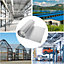 Single Bubble Foil Insulation, Heat Reflective 3 mm Thick Double Layer Aluminium Insulation Foil,1m x 15m(15m²)