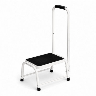 Single Caravan Folding Step With Handrail (Non Slip Motorhome Platform ...