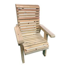 Single Chair - Wood - L69 x W69 x H105 cm