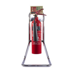 Single Chrome Extinguisher Stand - UltraFire