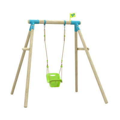 Single Compact Knightswood Swing with Baby Seat - FSC certified