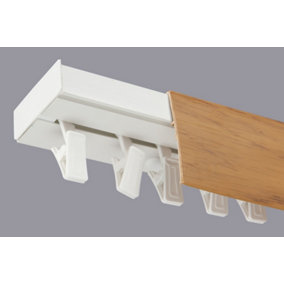 Single Curtain Ceiling Rail Track PCV 180 cm (L) CLIPS + ALDER COVER