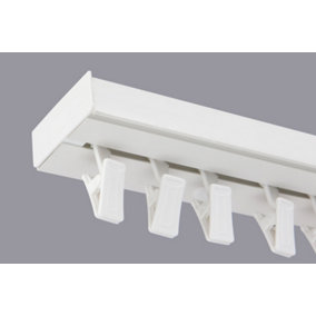 Single Curtain Ceiling Rail Track PCV 180 cm (L) CLIPS