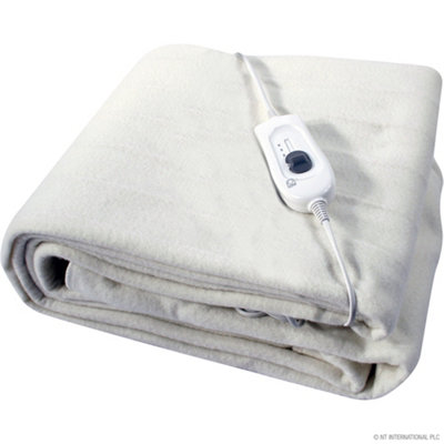 Single Electric Blanket 70Cm X 150Cm Under Bed Warm Night Machine Washable Heated 3 Heat Settings One Control Overheat Protection - 3