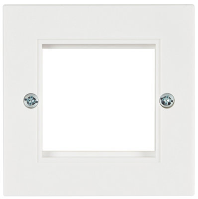 Single Gang Wall Plate Face Plate Frame for 2 Modules