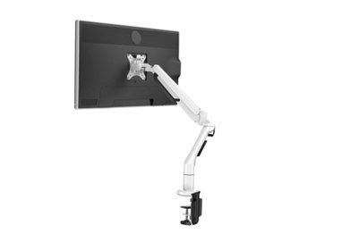 Single Gas Lift Monitor Arm White DLB851