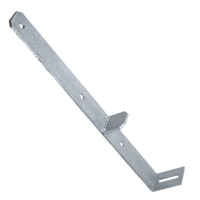 Single Heavy Duty Galvanised Concrete-In Pergola Post Support - Ground Anchor - Post Foundation Base - Fence Post Repair