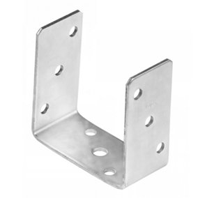 Single Heavy Duty Hot Dipped Galvanised Bolt Down Pergola Post Support - Fence Post Bracket - Post Anchor 121mm